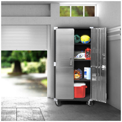Seville Classics Ultrahd Storage Cabinet UHD20143 Satin Graphite Steel
