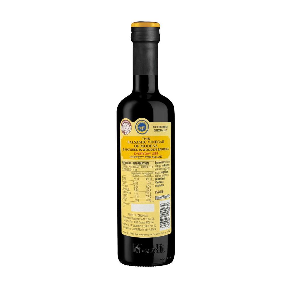 Mazzetti Balsamic Vinegar Original Label 2 Seal - 500mL