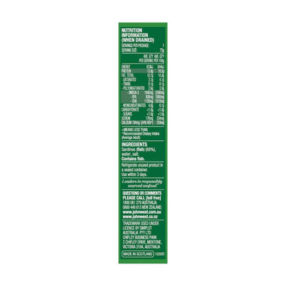 John West Salt Reduced Sardines In Springwater - 110g