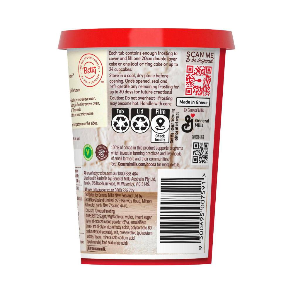 Betty Crocker Frosting Milk Chocolate - 400g