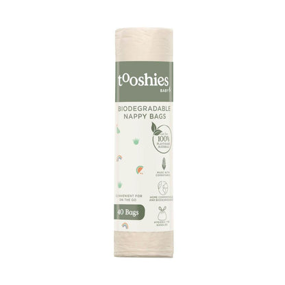 Tooshies Biodegrable Nappy Bags - 40 pack