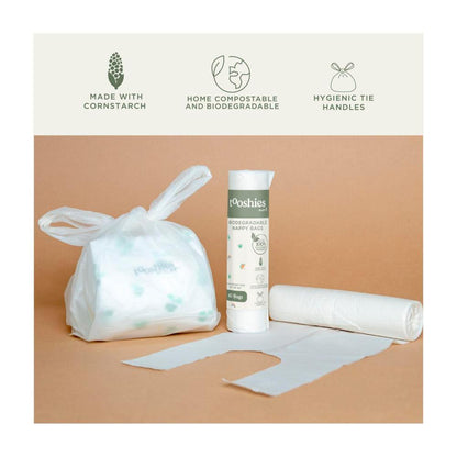 Tooshies Biodegrable Nappy Bags - 40 pack