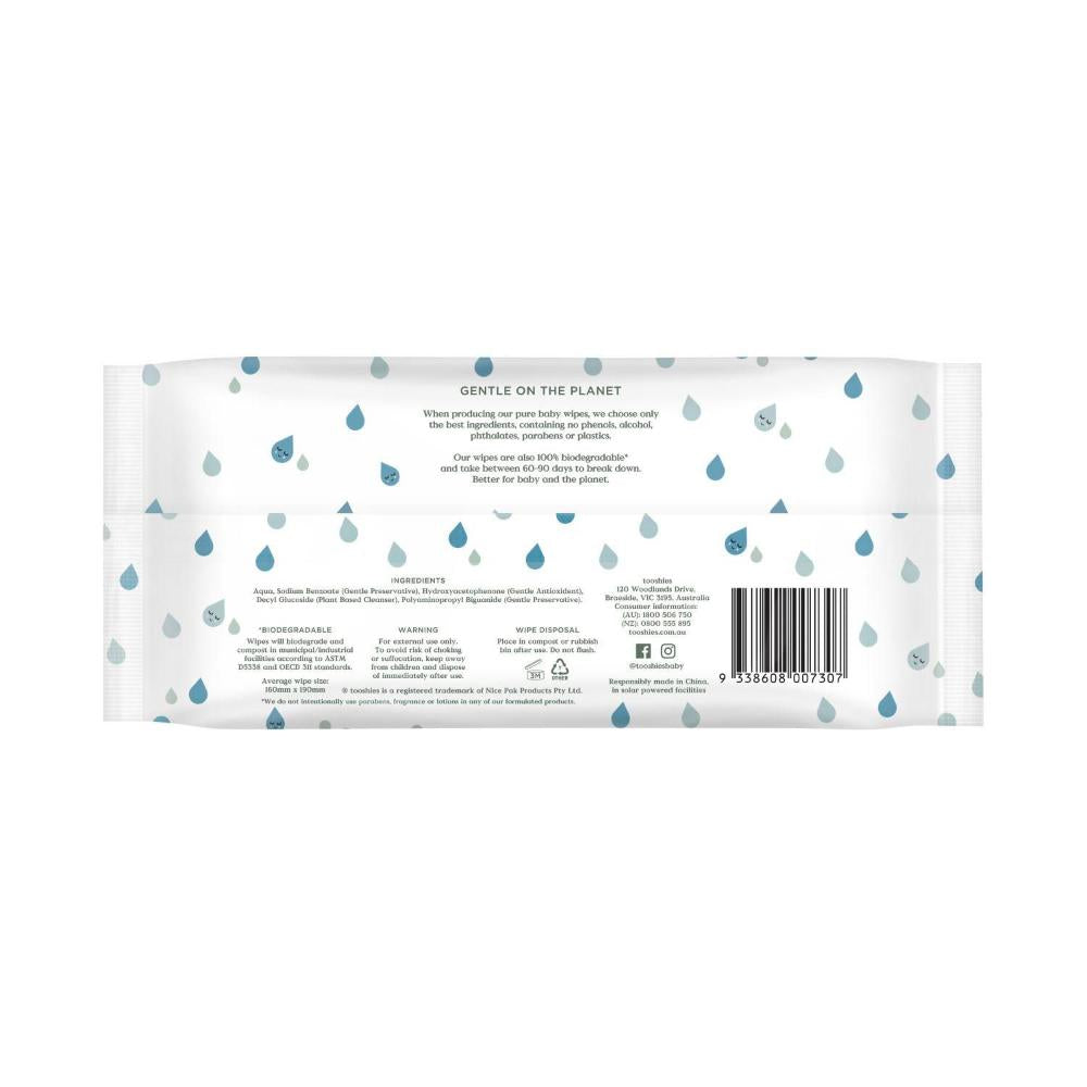 Tooshies Water Baby Wipes - 70 pack
