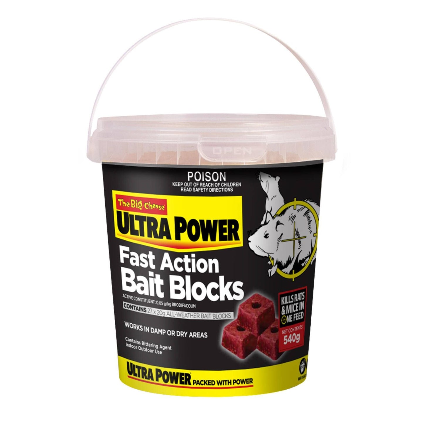 The Big Cheese Ultra Power Fast Action Bait Block - 27x20g