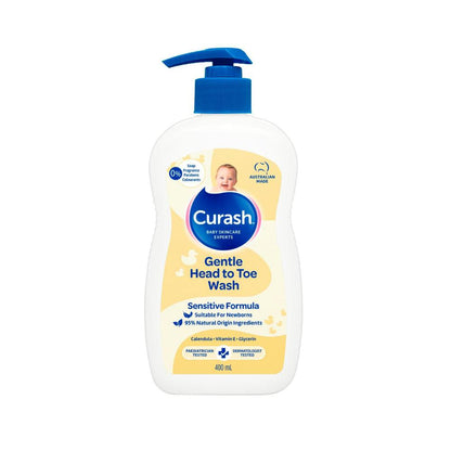 Curash Gentle Head To Toe Wash Baby Bath - 400mL