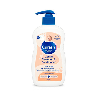 Curash Gentle Baby Shampoo & Conditioner Tear Free - 400mL