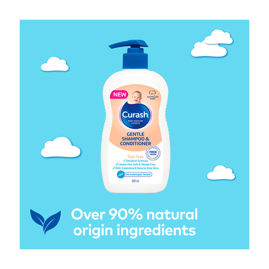 Curash Gentle Baby Shampoo & Conditioner Tear Free - 400mL