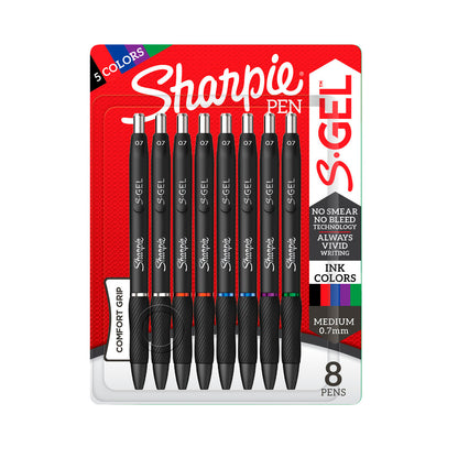Sharpie S-gel Pens Assorted - 8 pack