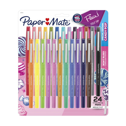 Papermate Flair Candy Pop - 24 pack