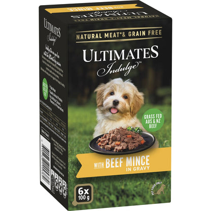 Ultimates Indulge With Beef Mince In Gravy 100g X 6 Pack