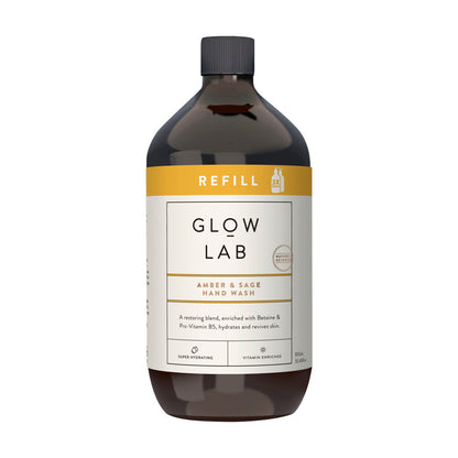 Glow Lab Hand Wash Refill Amber & Sage - 900mL