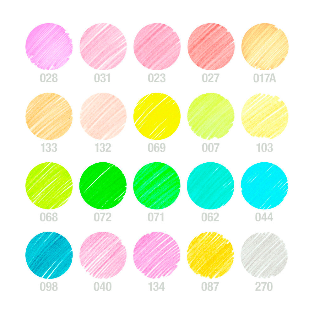 Faber-Castell Connector Pens Pastel & Neon - 20 pack
