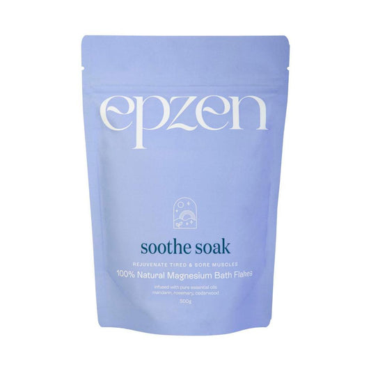 Epzen Soothe Soak 100% Natural Magnesium Bath Flakes - 500g