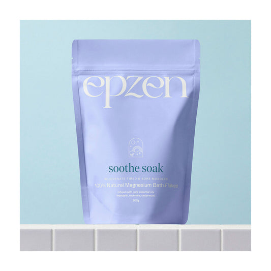 Epzen Soothe Soak 100% Natural Magnesium Bath Flakes - 500g