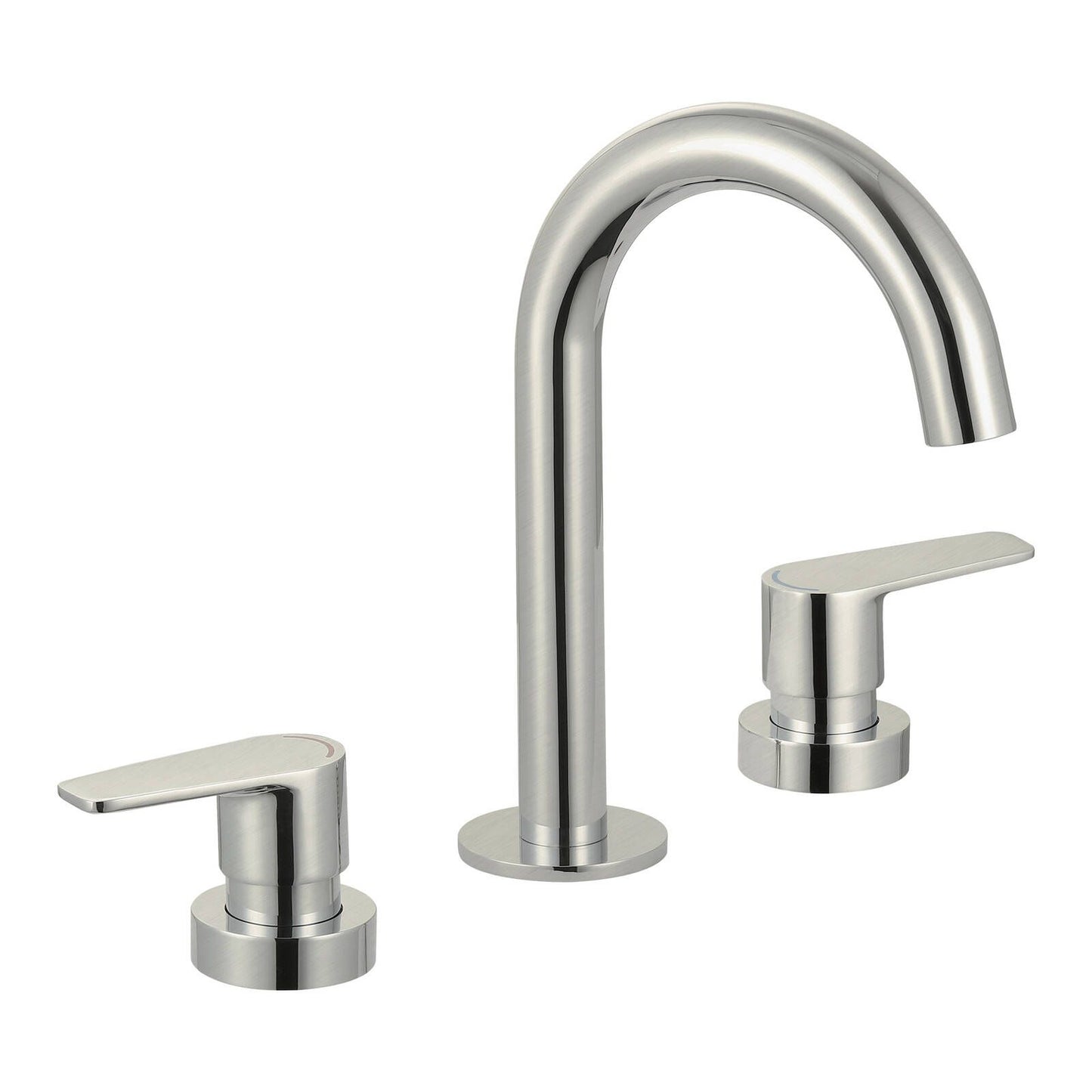 Evekare Brushed Nickel 1/4 Turn Extended Lever Basin Set - 245mm