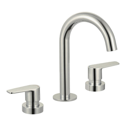 Evekare Brushed Nickel 1/4 Turn Extended Lever Basin Set - 245mm