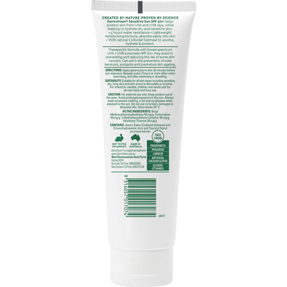 Dermaveen Spf 50+ Sensitive Sunscreen Face & Body Cream 100g