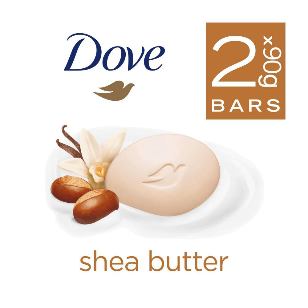 Dove Beauty Bar Shea Butter 2 X 90g - 180g