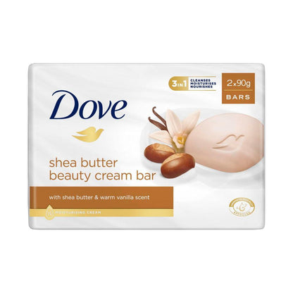 Dove Beauty Bar Shea Butter 2 X 90g - 180g