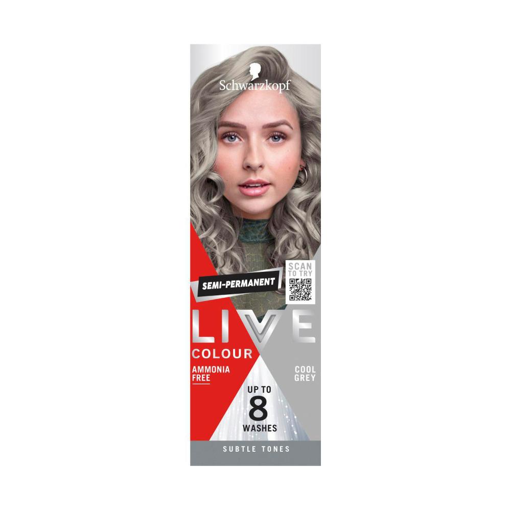 Schwarzkopf Live Colour Pastels Cool Grey - 75mL