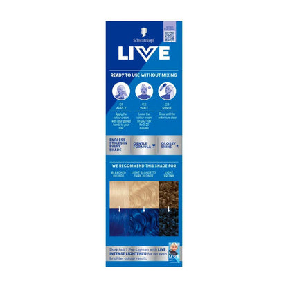 Schwarzkopf Live Colour Ultra Brights Electric Blue - 75mL