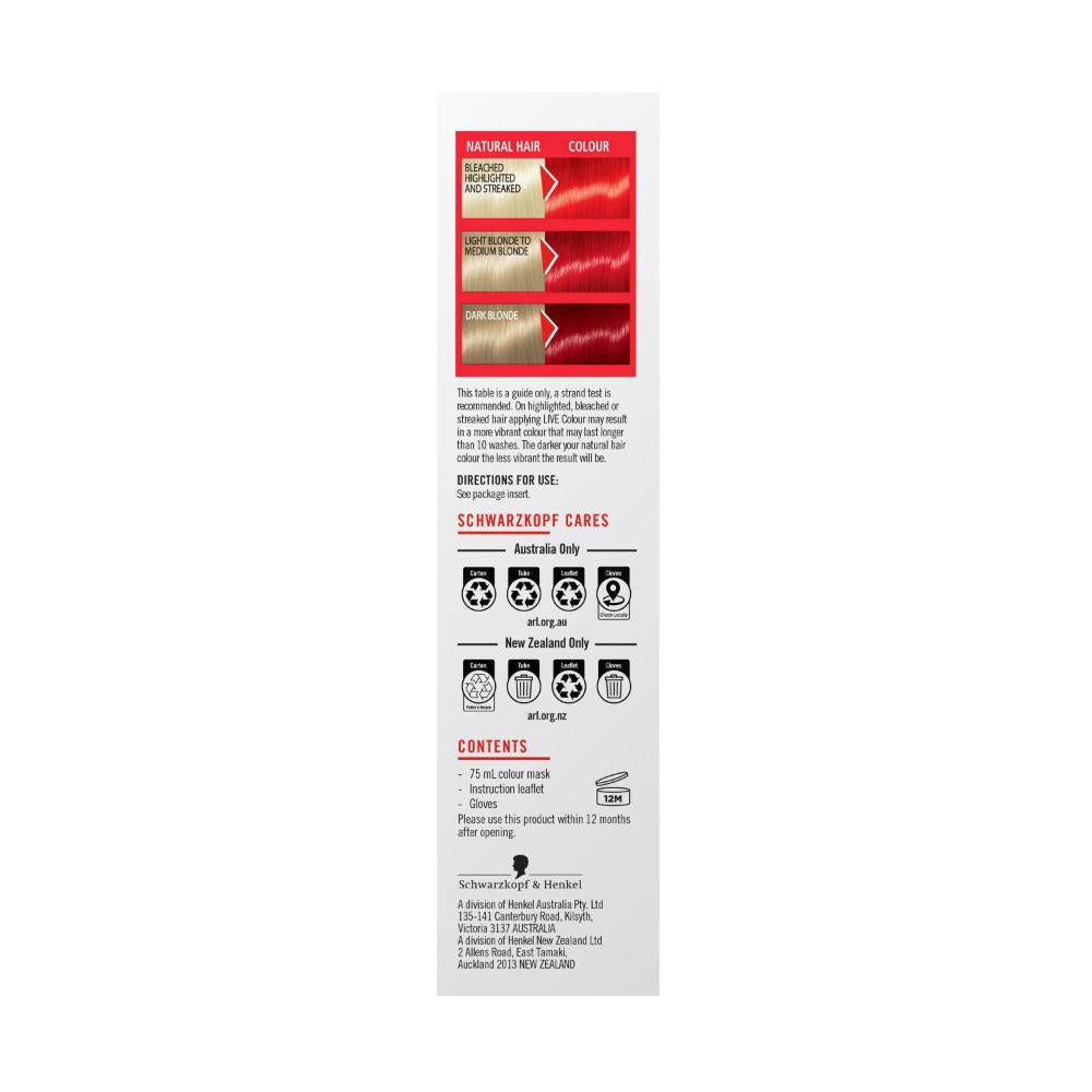 Schwarzkopf Ultra Brights Pillar Box Red - 75 ML