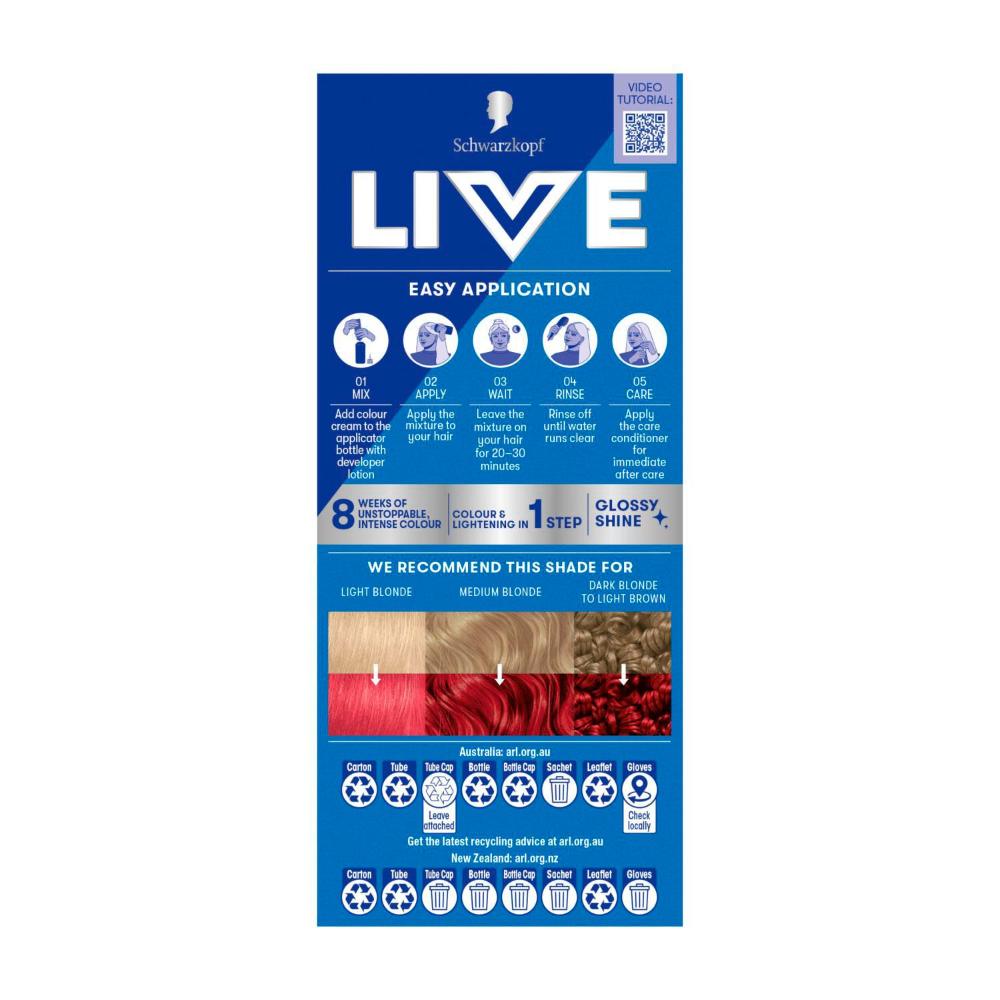 Schwarzkopf Live Colour Permanent Pink Passion - 1 pack