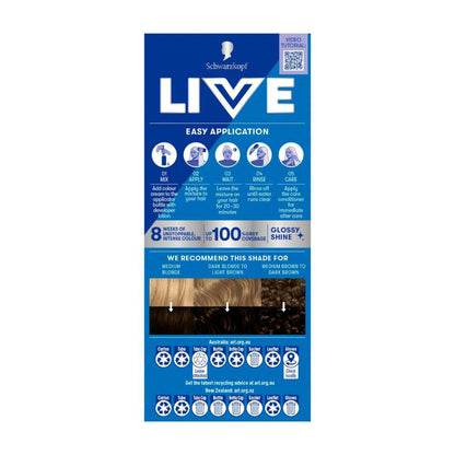 Schwarzkopf Live Colour Permanent 3.0 Dark Brown - 1 pack