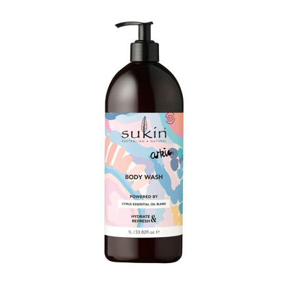 Sukin Art Series Arkie Body Wash Pump - 1L