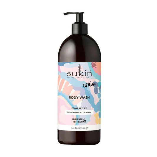 Sukin Art Series Arkie Body Wash Pump - 1L