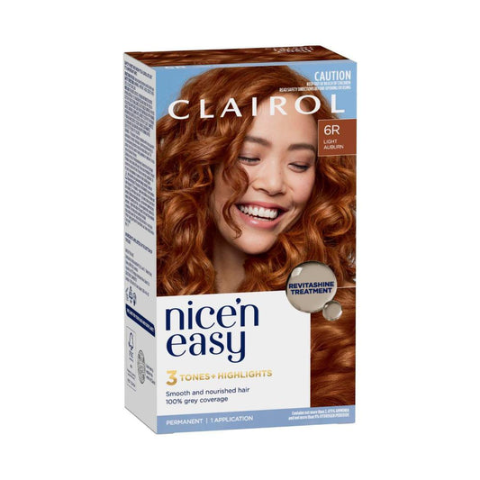 airol Nice 'n Easy 6r Natural Light Auburn Permanent Hair Colour - 1 pack