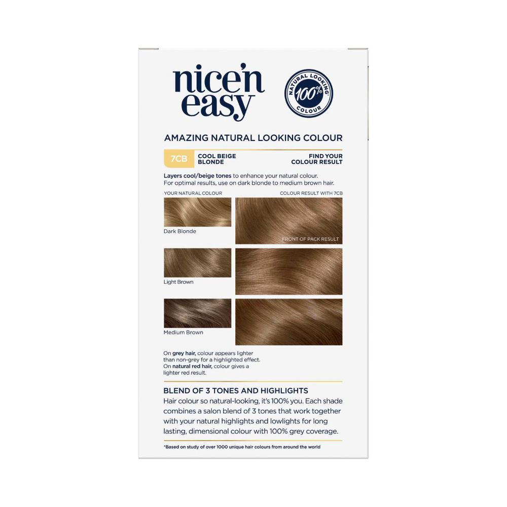 airol Nice 'n Easy 7cb Natural Dark Champagne Blonde Permanent Hair Colour - 1 pack