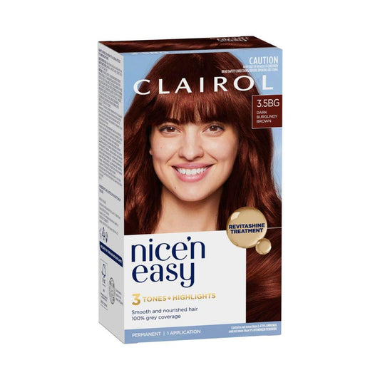 airol Nice 'n Easy 3.5bg Natural Dark Burgundy Permanent Hair Colour - 1 pack