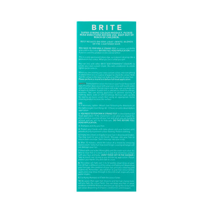 Brite Semi Permanent Turquoise Hair Colour - 75mL