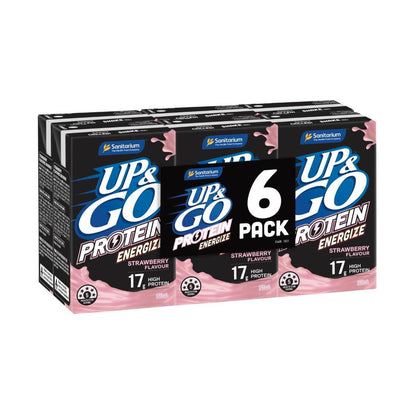 Sanitarium Up&go Protein Energize Liquid Breakfast Strawberry 6x250ml - 1.5L