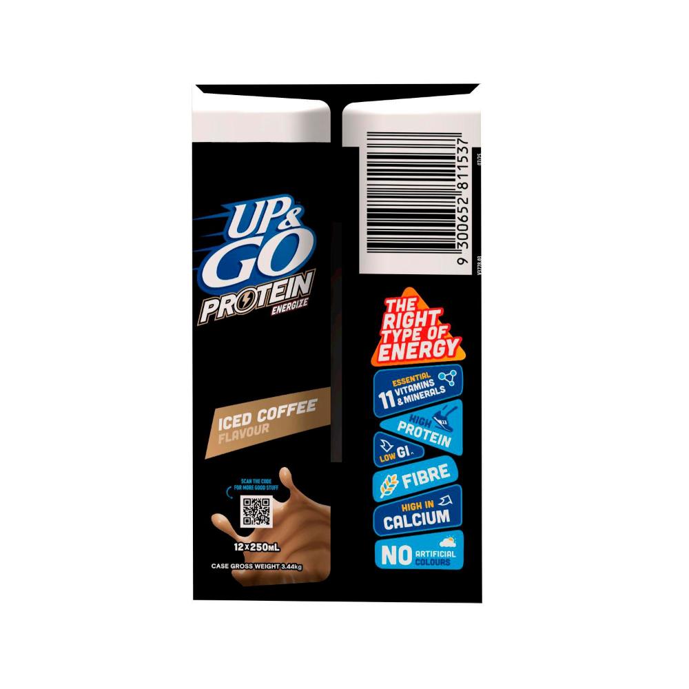 Sanitarium Up&go Protein Energize Liquid Breakfast Coffee Fridge Pack 12x250ml - 3L