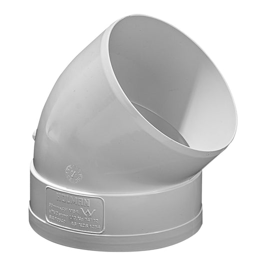 Holman 45° M-F PVC Stormwater Elbow 90mm