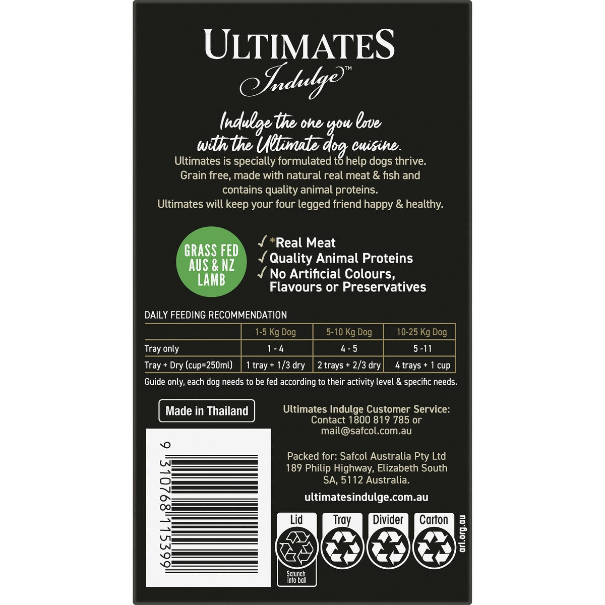 Ultimates Indulge With Lamb Mince In Gravy Dog Food 100g X 6 Pack