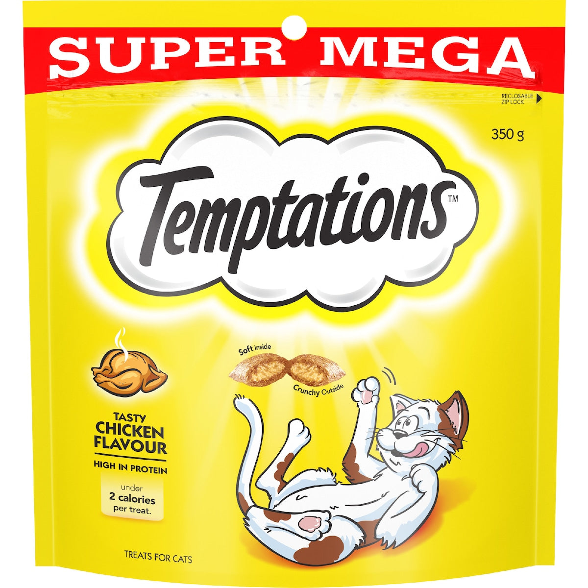 Temptations Treats For Cats Tasty Chicken Flavour 350g