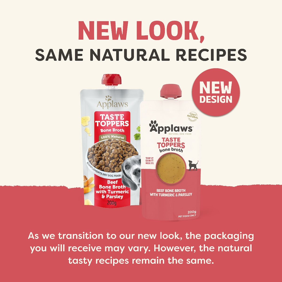 Applaws Taste Toppers Bone Broth Beef For Dogs 200g