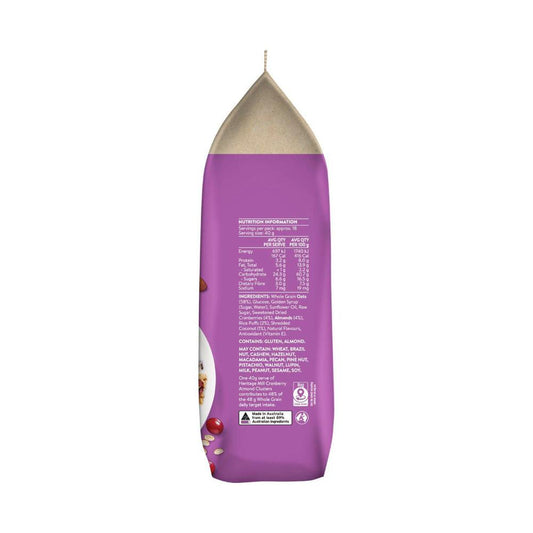 Heritage Mill usters Cranberry Almond Coconut - 750g