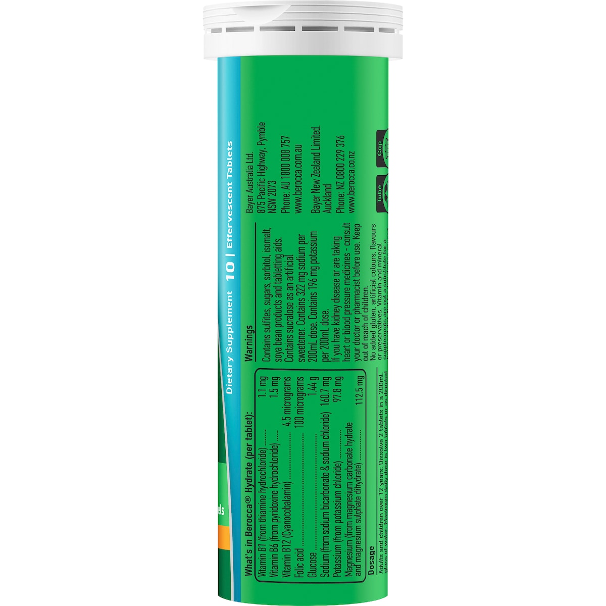 Berocca Hydrate Electrolytes Effervescent Tablets Orange 40 Pack