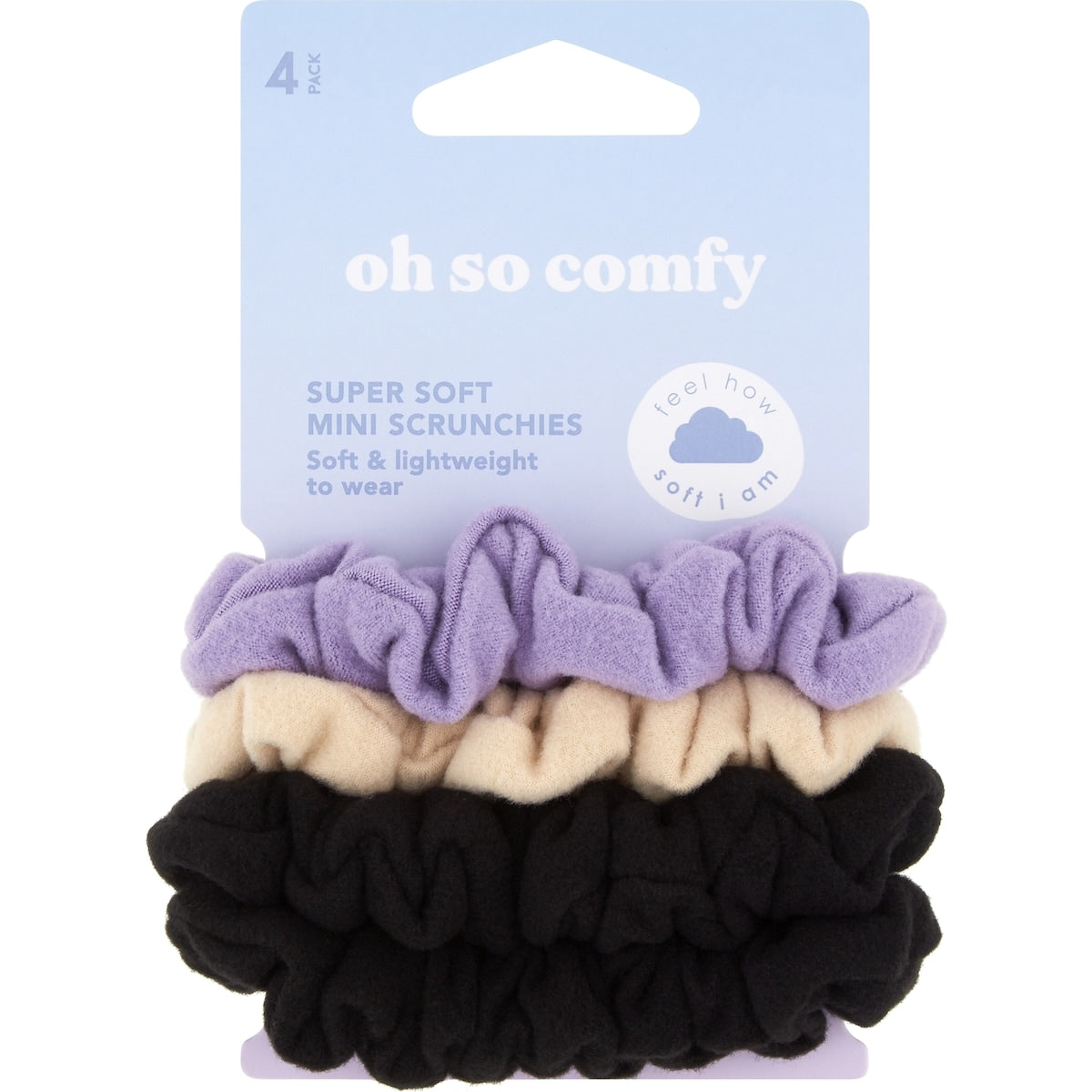 Oh So Comfy Mini Scrunchies 4 pack