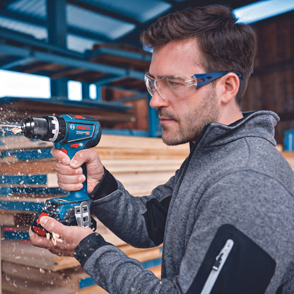 Bosch Professional Hammer Drill Impact Driver Grinder Circular Saw - 4 Piece Kit - 2x5.0Ah