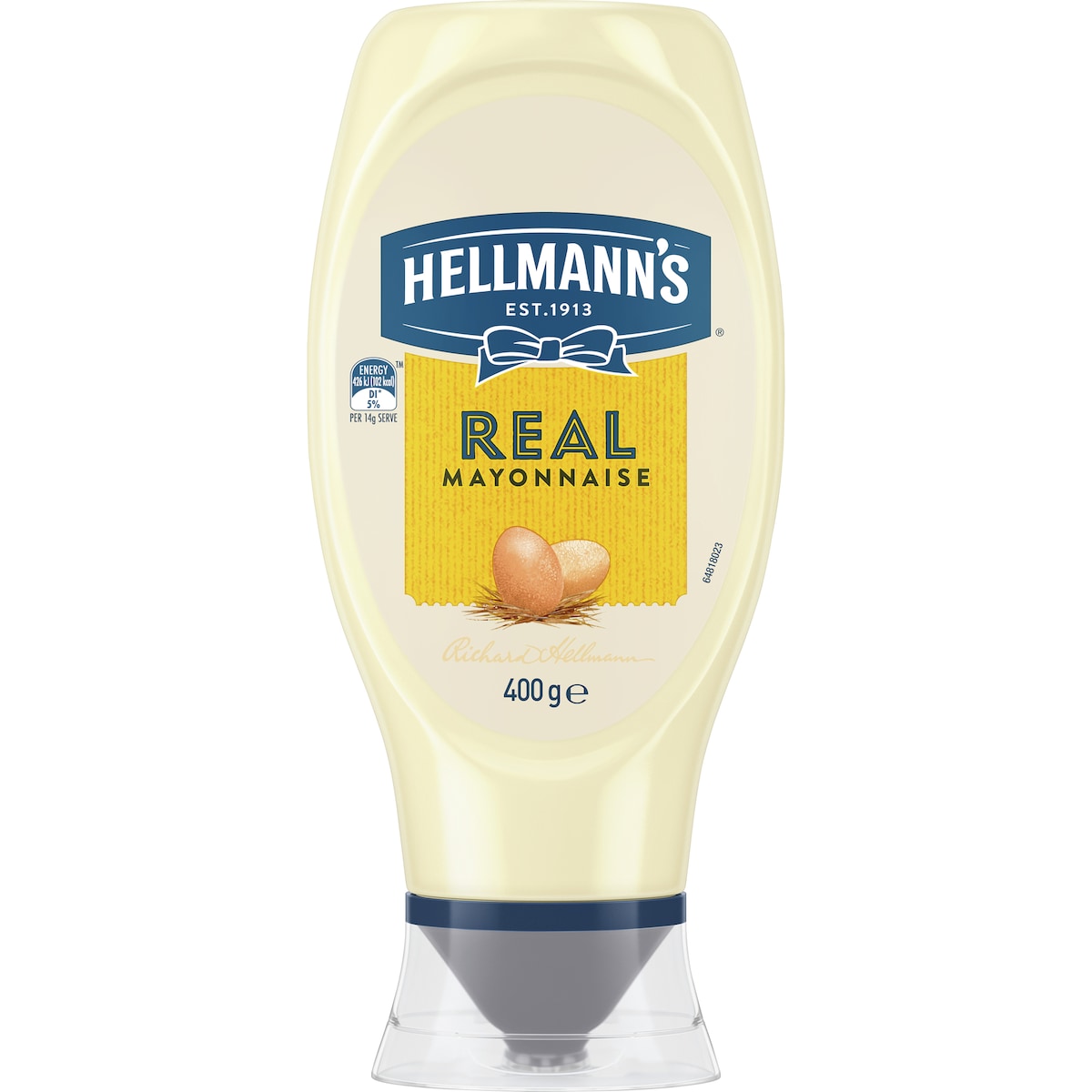 Hellmanns Real Mayonnaise Squeeze 400g