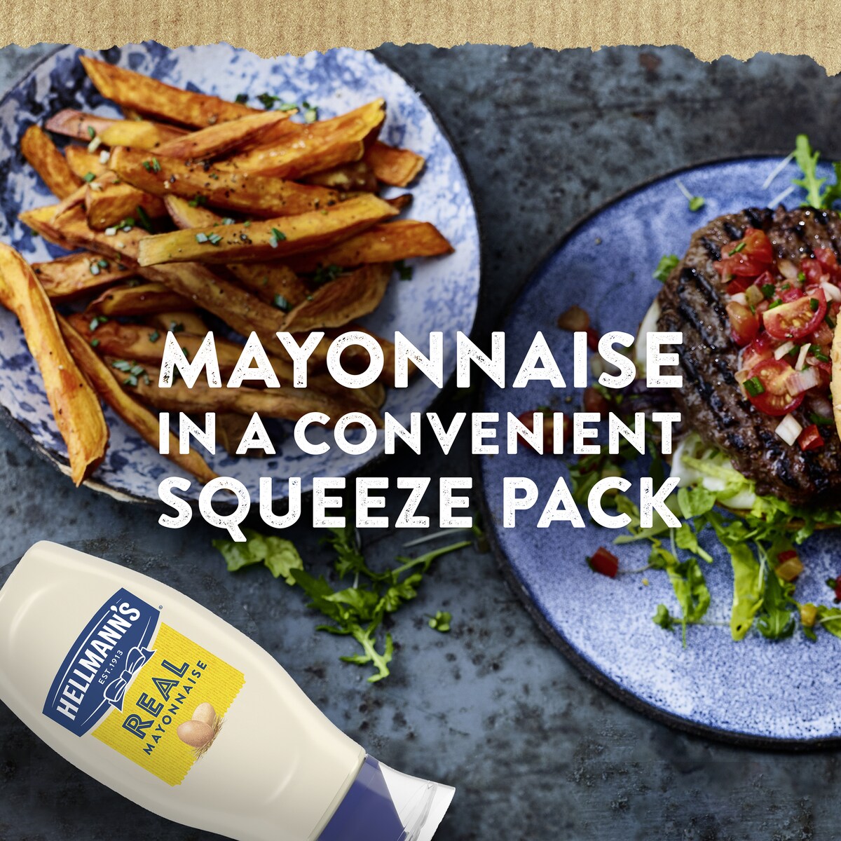 Hellmann's Real Mayonnaise Squeeze 400 G