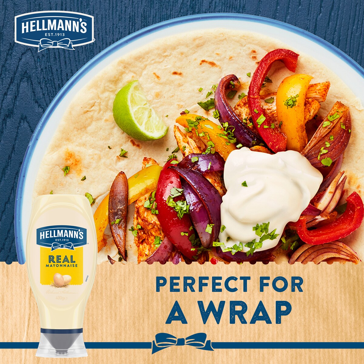 Hellmann's Real Mayonnaise Squeeze 400 G