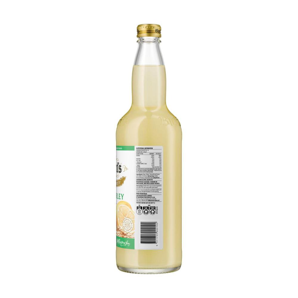 Bickford's Lemon Barley Cordial - 750mL