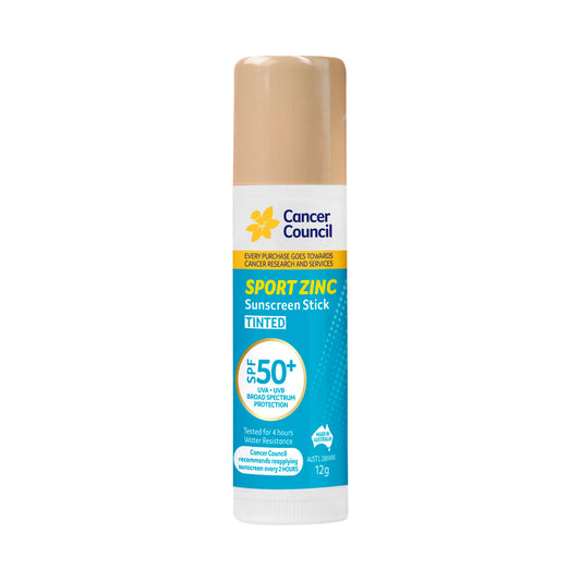 Cancer Council Sport Tinted Sunscreen Zinc SPF 50+ - 12g