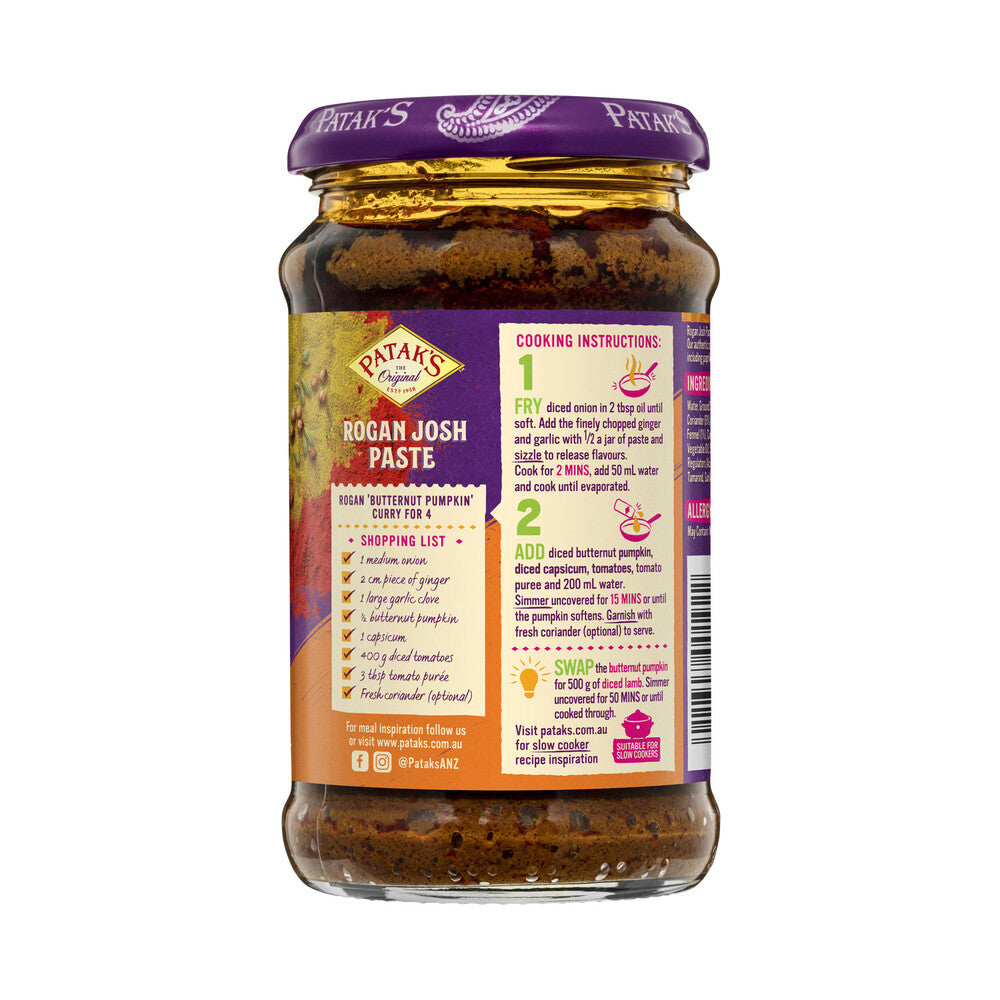 Patak's Rogan Josh Curry Paste Medium - 283g